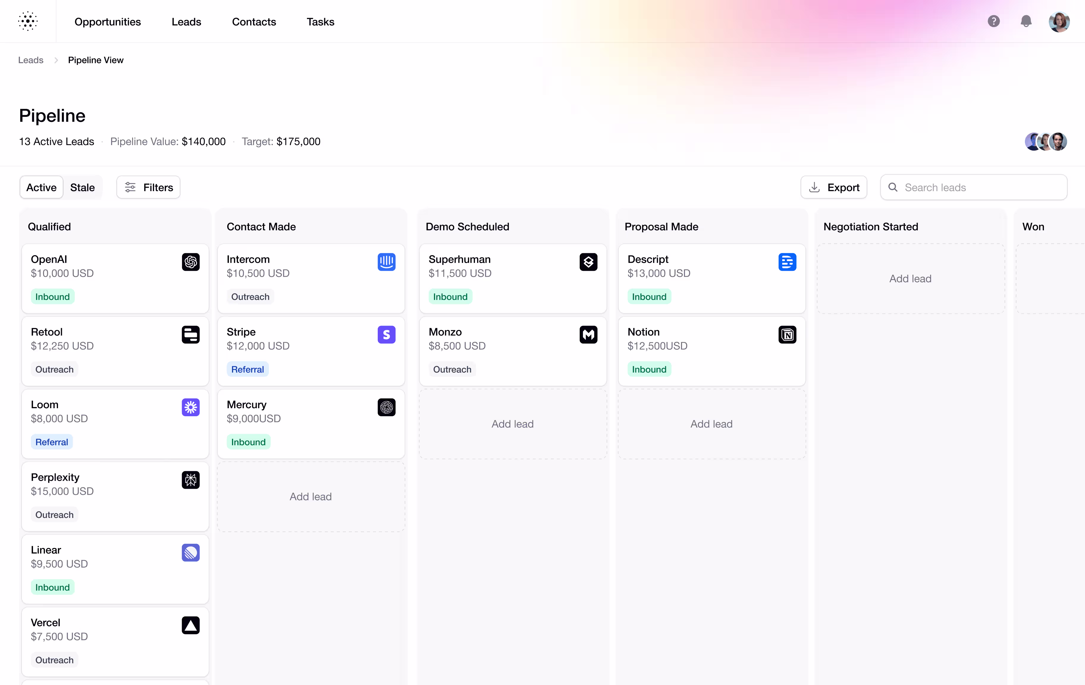 Application UI screenshot